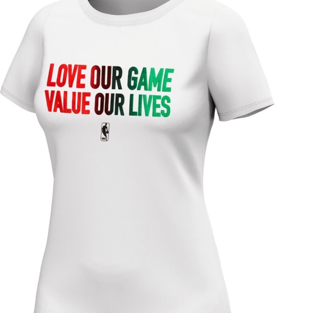 White NBA Graphic T-Shirt